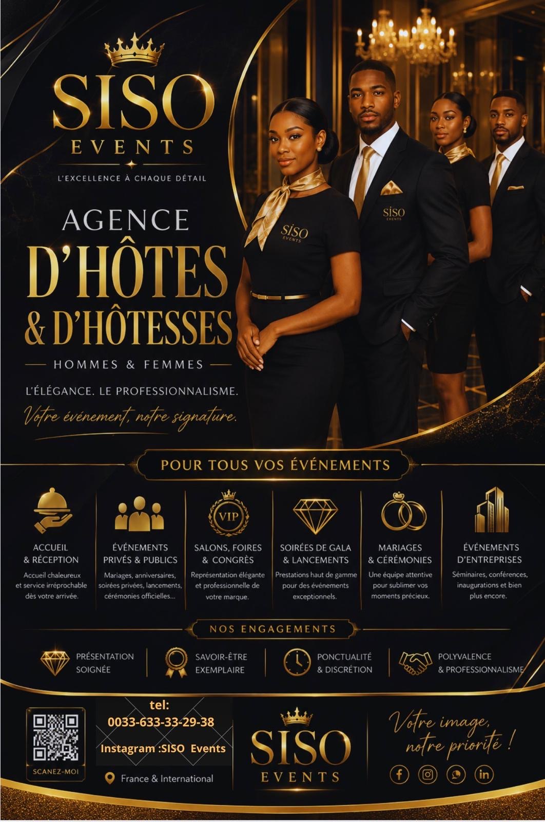 Agence d'hôtes et d'hôtesses Siso Events